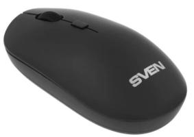 Мышь беспроводная SVEN RX-222W черный, 1800 dpi, радиоканал, Bluetooth, USB, кнопки - 4