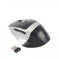 Мышь беспроводная Oklick 516MW черный/серебристый, 1600 dpi, радиоканал, Bluetooth, USB, кнопки - 6