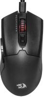 Мышь проводная игровая Redragon FYZU черная (USB, Pixart P3395, Huano, 6 кн., 26000 Dpi, RGb подсветка)
