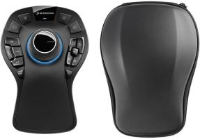 Мышь беспроводная/проводная 3DConnexion SpaceMouse Pro Wireless (3DX-700119) черный, радиоканал, Bluetooth, USB, кнопки - 15