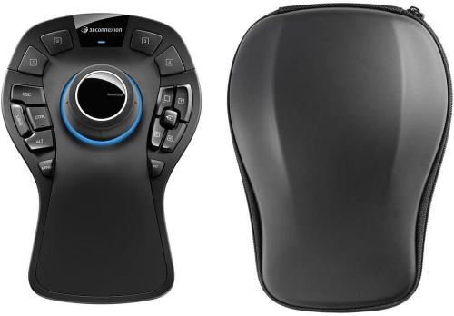 Мышь беспроводная/проводная 3DConnexion SpaceMouse Pro Wireless (3DX-700119) черный, радиоканал, Bluetooth, USB, кнопки - 15