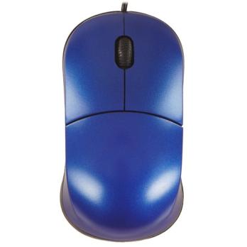 Мышь проводная Qumo Simple Office M92 синий, 1000 dpi, USB, кнопки - 3