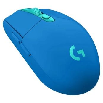 Мышь беспроводная Logitech G304 Lightspeed синий, 12000 dpi, радиоканал, USB, кнопки - 6