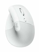 Мышь беспроводная Logitech Lift Vertical Ergonomic белый/PALE GREY (4000dpi 6but) (910-006480)