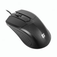 Мышь проводная Defender Optimum MB-270 черный, 1200 dpi, USB, кнопки - 3