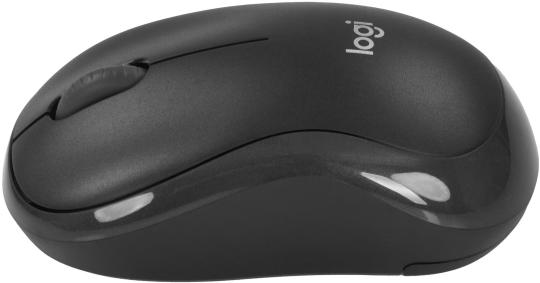 Мышь беспроводная Logitech B175 черный, 1000 dpi, радиоканал, USB, кнопки - 3
