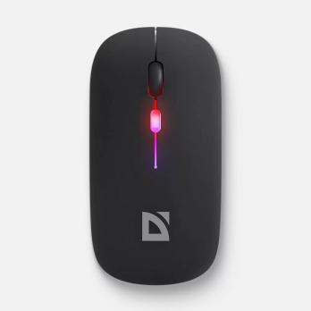 Мышь беспроводная Defender Coda MB-261 черный, 1600 dpi, радиоканал, Bluetooth, USB, кнопки - 4