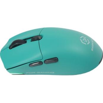 Мышь беспроводная/проводная Raskat MG006TR зеленый, 26000 dpi, радиоканал, Bluetooth, USB, кнопки - 6