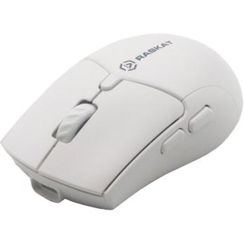 Мышь беспроводная Raskat M007WB белый, 2400 dpi, радиоканал, Bluetooth, USB, кнопки - 6