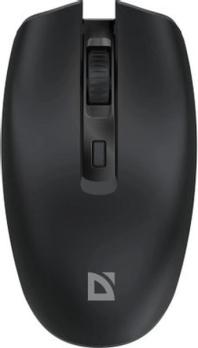 Мышь беспроводная Defender Proto MM-332 черный, 3200 dpi, радиоканал, Bluetooth, USB, кнопки - 4