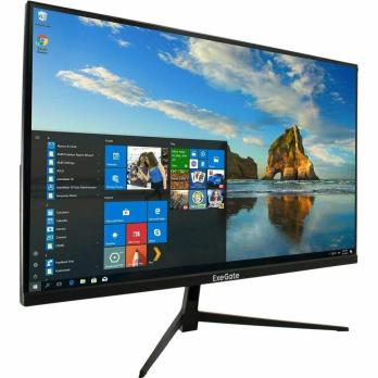 Монитор 27" ExeGate ProSmart EV2707A VA 1920x1080, 75 Гц, 5 мс, 16:9, 280 кд/м², 1xHDMI, 1xVGA, 3.5 мм, черный