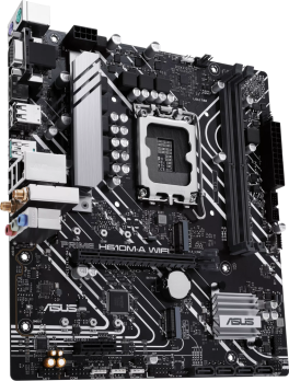 Материнская плата ASUS PRIME H610M-A WIFI, LGA 1700, Intel H610, 2xDDR5, 4xSATA, 2xM.2, 1xPCIe 4.0 x16, 1xDP, 1xHDMI, 1xVGA, 1x1Gb LAN, 1xUSB 3.2 Gen 2, 4xUSB 2.0, 3x3.5 мм, 7.1, mATX