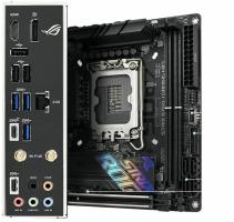 Материнская плата ASUS ROG STRIX B760-I GAMING WIFI, LGA 1700, Intel B760, 2xDDR5, 4xSATA, 2xM.2, 1xPCIe 5.0 x16, 1xHDMI, 1xDP, 1x 2.5Gb LAN, 3xUSB-A 2.0, 3xUSB-A 3.2 Gen 1, 1xUSB-C 3.2 Gen 1, 1xUSB-C 3.2 Gen 2x2, 5x3.5 мм, 7.1, Mini-ITX