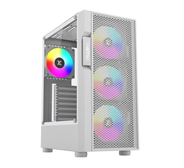 Корпус XASTRA A302 4FRGB White (A302-WH-FC120FRGB-4F-GL)