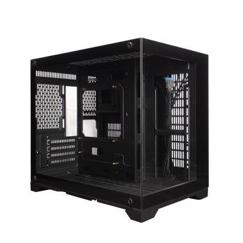 Корпус 1STPLAYER MEGAVIEW MV6-TP Black / mATX / MV6-TP-BK