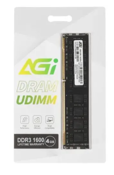 Модуль памяти DDR3 AGI UD128 AGI160004UD128 1x 4ГБ 1600МГц, DIMM,  Ret