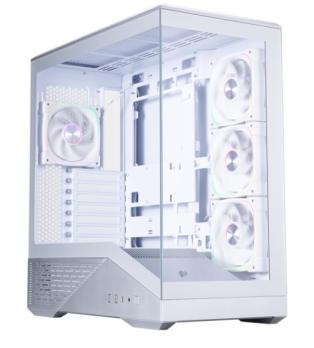 Корпус 1STPLAYER GM7 ARGB Silver / ATX / 4x120mm ARGB fans / GM7-SV-3FN7R-W-1FN7-W