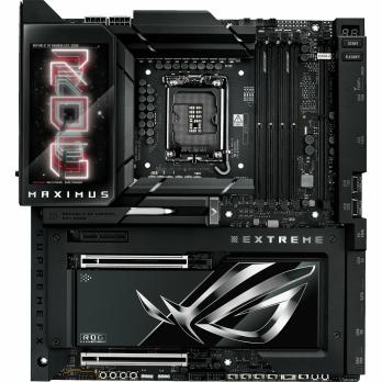 Материнская плата ASUS ROG MAXIMUS Z890 EXTREME, LGA 1851, Intel Z890, 4xDDR5, 4xSATA, 4xM.2, 1xPCI-E 5.0 x16, 1xPCI-E 5.0 x8, 1xHDMI, 2xUSB-C, 2x 10Gb LAN, 5xUSB-A 3.2 Gen 2, 1xUSB-C 3.2 Gen 2x2, 2xUSB-C Thunderbolt 5, 2x3.5 мм, 7.1, E-ATX