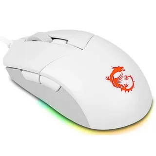 Мышь проводная MSI Clutch GM11 белый, 5000 dpi, USB, кнопки - 6