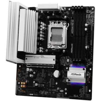 Материнская плата ASROCK A620AM Pro RS WiFi, AM5, AMD A620, 4xDDR5, 2xSATA, 3xM.2, 1xPCIe 4.0 x16, 1xPCIe 3.0 x2, 1xDP, 1xHDMI, 1x2.5Gb LAN, Wi-Fi 6E, Bluetooth 5.2, 1xUSB-C 5Gbps, 3xUSB-A 5Gbps, 4xUSB-A 2.0, 3x3.5 мм, 7.1, mATX
