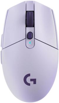 Мышь беспроводная Logitech G304 Lightspeed фиолетовый, 12000 dpi, радиоканал, USB, кнопки - 6