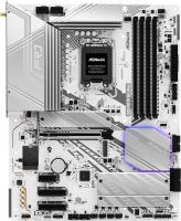 Материнская плата ASRock Z890 Pro RS WiFi белый, LGA 1851, Intel Z890, 4xDDR5, 4xSATA, 4xM.2, 1xPCIe 5.0 x16, 2xPCIe 4.0 x16, 1xPCIe x1, 2xUSB-C Thunderbolt 4, 4xUSB-A 3.2 Gen 1, 1xUSB-A 3.2 Gen 2, 1xHDMI, 1xDP, 1x2.5Gb LAN, 5x3.5 мм, 7.1, ATX