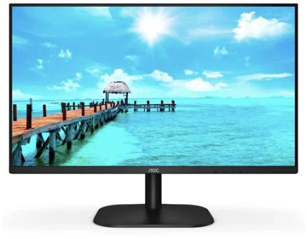 Монитор 23.8" AOC Value Line Q24V4EA IPS 2560x1440, 75 Гц, 4 мс, 16:9, 250 кд/м2, 1xHDMI, 1xDP, 1x3.5 мм, черный