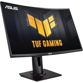 Монитор 27" ASUS TUF Gaming VG27VQ3B VA 1920x1080, 180 Гц, 1 мс, 16:9, 250 кд/м², HDMI 2.0, DP 1.2, 3.5 Jack, FreeSync, изогнутый экран (1500R), динамики (2x2 Вт), черный