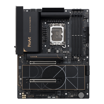 Материнская плата ASUS ProArt Z890-CREATOR WIFI, LGA 1851, Intel Z890, 4xDDR5, 4xSATA, 5xM.2, 2xPCIe 5.0 x16, 1xPCIe 4.0 x16, 1xHDMI, 1xDP, 1x 10Gb LAN, 1x 2.5Gb LAN, 2xUSB-C 10Gbps, 6xUSB-A 10Gbps, 1xUSB-A 2.0, 7.1, ATX