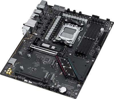 Материнская плата ASUS ROG STRIX B850-E GAMING WIFI, AM5, AMD B850, 4xDDR5, 4xSATA, 5xM.2, 1xPCI-E 5.0 x16, 1xPCI-E 4.0 x16, 1xRealtek 5Gb Ethernet, 1xUSB-C 4, 1xUSB-C 20Gbps, 6xUSB-A 10Gbps, 4xUSB-A 2.0, 3x3.5 мм, 7.1, ATX