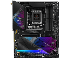 Материнская плата ASRock Z890 Riptide WiFi, LGA 1851, Intel Z890, 4xDDR5, 4xSATA, 5xM.2, 1xPCIe 5.0 x16, 1xPCIe 4.0 x16, 1xPCIe x1, 2xUSB-C Thunderbolt 4, 4xUSB-A 3.2 Gen 1, 1xUSB-A 3.2 Gen 2, 1xHDMI, 1x2.5Gb LAN, 4x3.5 мм, 7.1, ATX