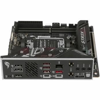 Материнская плата ASUS ROG STRIX B850-I GAMING WIFI, AM5, AMD B850, 2xDDR5, 2xM.2, 2xSATA, PCIe 4.0 x16, 1xHDMI, 1xUSB Type-C, 1x2.5Gb LAN, Wi-Fi 7, Bluetooth 5.4, 5xUSB-A 10Gbps, 1xUSB-C 20Gbps, 2xUSB-A 2.0, 3x3.5 мм, S/PDIF, 7.1, Mini-ITX