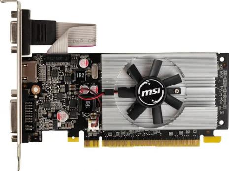 Видеокарта MSI N210-1GD3/LP NVIDIA GeForce 210 1024Mb 64 DDR3 460/800 DVIx1/CRTx1 Ret