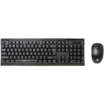 Комплект клавиатура+мышь Oklick 230M беспроводной, USB, 1000 DPI, чёрный