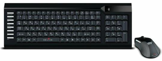 Комплект клавиатура+мышь Oklick 220M беспроводной, USB, 1000 DPI, чёрный