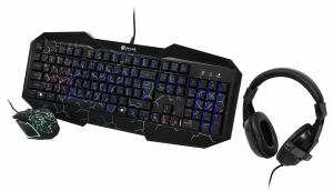 Комплект клавиатура+мышь Oklick HS-HKM100G проводной, USB, 2400 DPI, чёрный