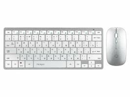 Комплект клавиатура+мышь Qumo Paragon K15/M21 беспроводной, USB, 1600 DPI, белый