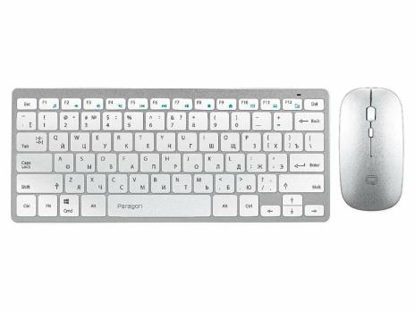 Комплект клавиатура+мышь Qumo Paragon K15/M21 беспроводной, USB, 1600 DPI, белый