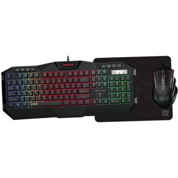 Комплект клавиатура+мышь Qumo Dominator K66/M83 проводной, USB, 3200 DPI, чёрный