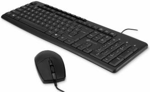 Комплект клавиатура+мышь Oklick S650 проводной, USB, 2000 DPI, чёрный