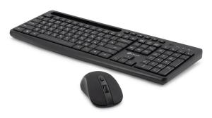 Комплект клавиатура+мышь Oklick S275W беспроводной, USB, 1600 DPI, чёрный