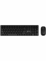 Комплект клавиатура+мышь Oklick S315W беспроводной, USB, 1600 DPI, чёрный