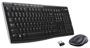 Комплект клавиатура+мышь Logitech MK270 беспроводной, USB, 1000 DPI, чёрный