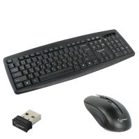 Комплект клавиатура+мышь Gembird KBS-8000 беспроводной, USB, 1600 DPI, чёрный