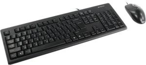 Комплект клавиатура+мышь A4Tech KRS-8372 проводной, USB, 1200 DPI, чёрный