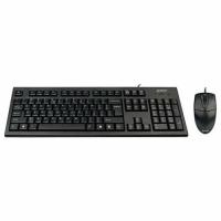 Комплект клавиатура+мышь A4Tech KR-8520D проводной, USB, 1200 DPI, чёрный