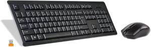 Комплект клавиатура+мышь A4Tech 4200N беспроводной, USB, 1000 DPI, чёрный