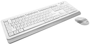 Комплект клавиатура+мышь A4Tech FStyler FG1010 беспроводной, USB, 2000 DPI, белый/серый