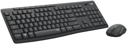 Комплект клавиатура+мышь Logitech MK295 беспроводной, USB, чёрный