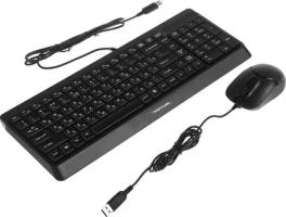 Комплект клавиатура+мышь A4Tech FStyler F1512 проводной, USB, 1200 DPI, черный